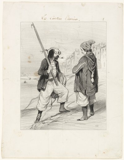 All Right Rigobert, My Old Friend…, plate one from Les Canotiers Parisiens by Honoré Victorin Daumier