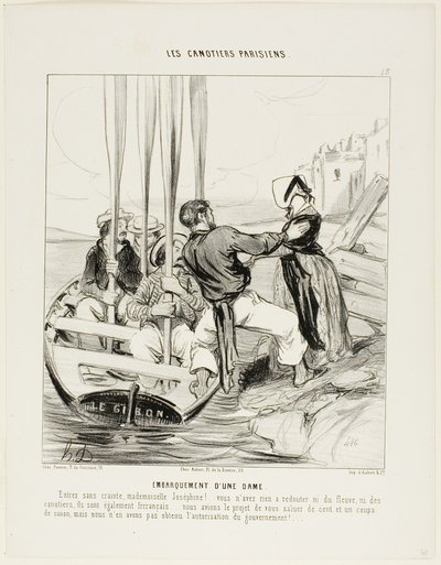 Embarcation of a Lady. 