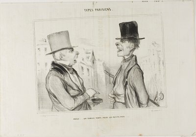 Great Times for Small Fry, plate 7 from Types Parisiens by Honoré Victorin Daumier