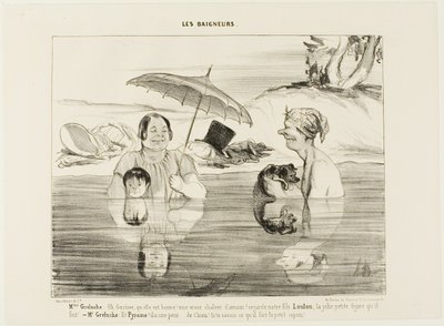 Madame Greluche, Plate 4 from Les by Honoré Victorin Daumier
