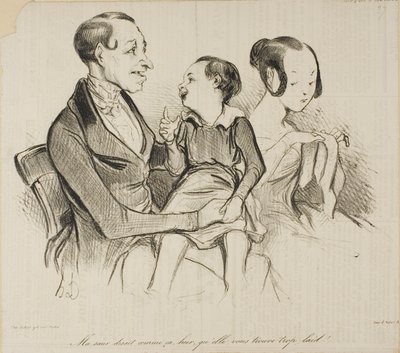“My sister was saying yesterday, she thinks you are just too ugly!”, plate 37 from Croquis D 