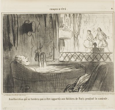 Proposal for Improvement for the Theatres in Paris, Plate 4 from Croquis d
