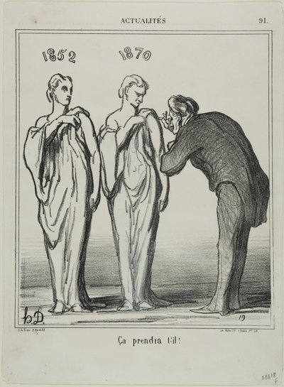 "That will do the job!", plate 91 from Actualités by Honoré Victorin Daumier