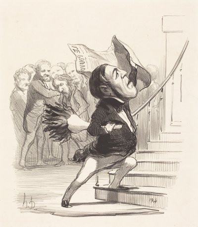 A. Granier de Cassagnac by Honoré Daumier