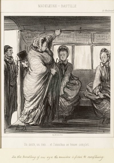 A Little Nothing...And the Bus is Full by Honoré Daumier