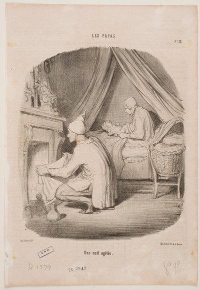 A Busy Night by Honoré Daumier