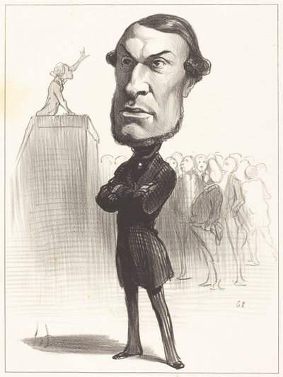 Achille Fould by Honoré Daumier