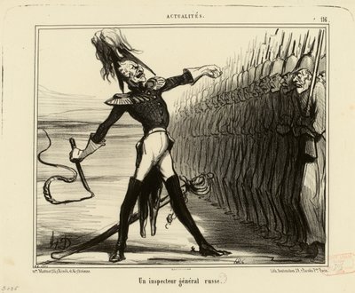Current Events No. 116: A Russian General Inspector by Honoré Daumier