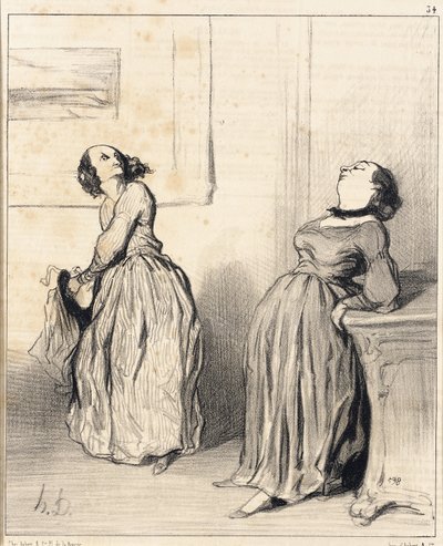 Ah! You Find That My Last Novel Is Not Quite... by Honoré Daumier