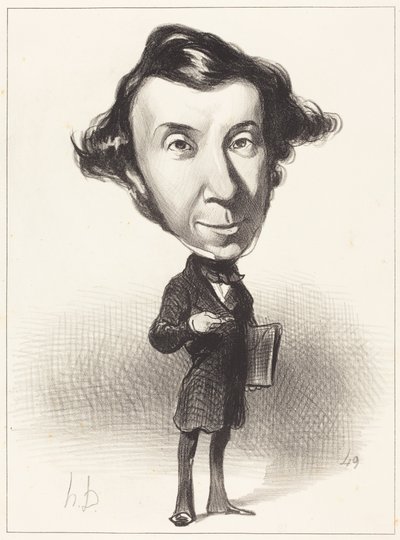 Alex. Ch. Henri de Tocqueville by Honoré Daumier