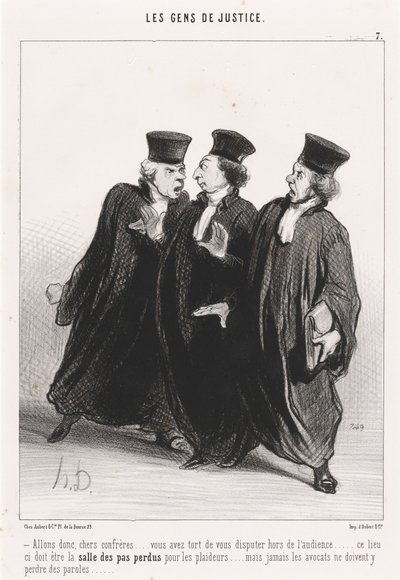 Come on, dear colleagues... by Honoré Daumier
