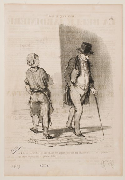Another one who needs to worry about his nose this year... by Honoré Daumier