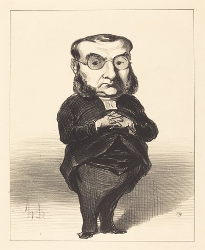Ath. L. Charles Coquerel by Honoré Daumier