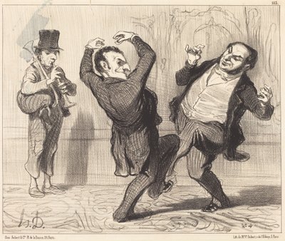 Bound to the Banks of the Seine by their Size... by Honoré Daumier