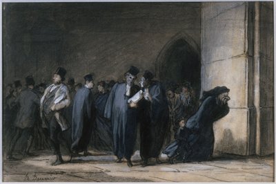 At the Palace of Justice by Honoré Daumier