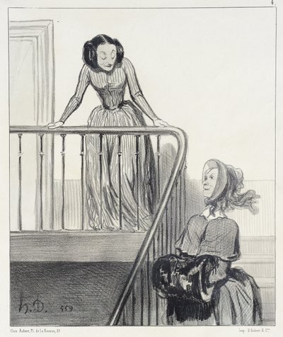 Goodbye, Ophelia!... by Honoré Daumier