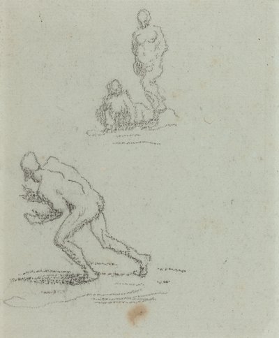 Bathers by Honore Daumier