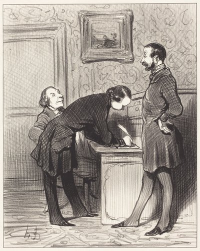 That is precisely because he is your friend... by Honoré Daumier