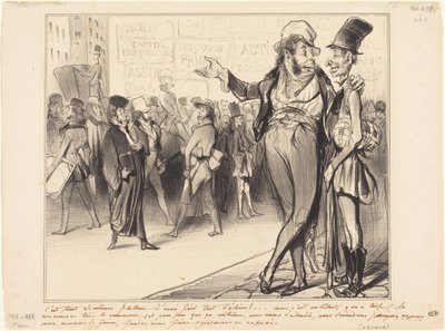 It is still flattering to have had so many pupils!... by Honoré Daumier