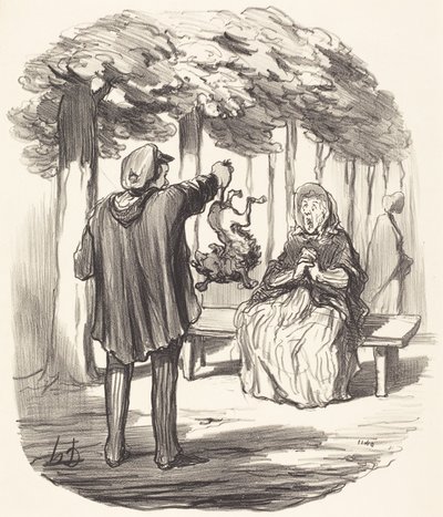 Is this your dog? by Honoré Daumier