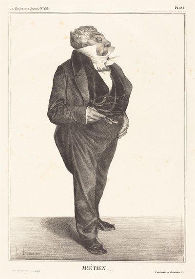 Charles Guillaume Étienne by Honoré Daumier