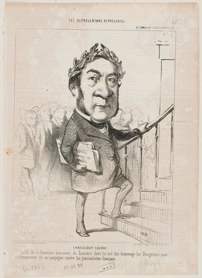 Chasseloup-Laubat by Honoré Daumier