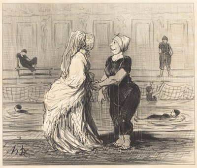 Dear Baroness, I congratulate you... by Honoré Daumier