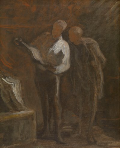 Collecting Engravings, c.1870-73 by Honore Daumier