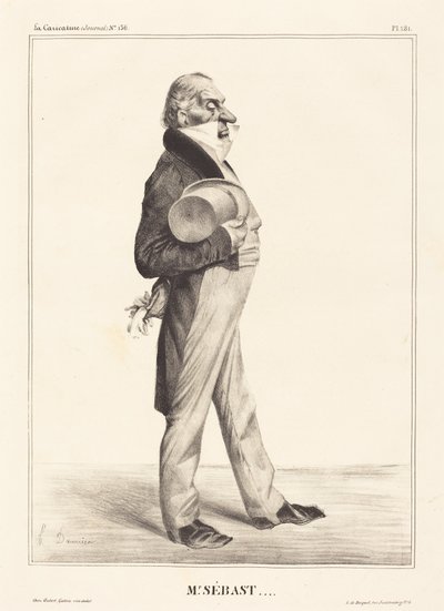 Count Horace Sébastiani by Honoré Daumier