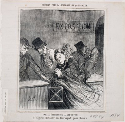 Sketch Taken at the Exhibition: An Improvement to be Made by Honoré Daumier