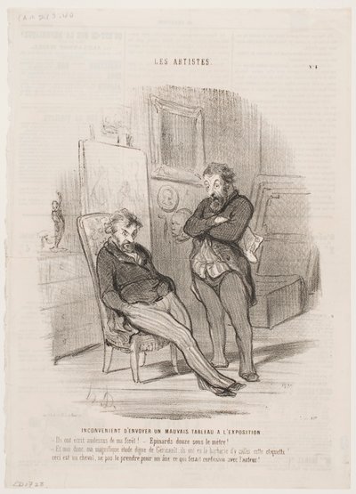 Disadvantage of Sending a Bad Painting to the Exhibition by Honoré Daumier