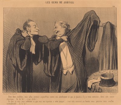 Say, colleague, you are going to defend... by Honoré Daumier