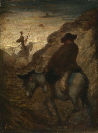 Don Quixote and Sancho Panza by Honoré Daumier