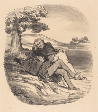 Sweet Leisure of a Retired Hardware Dealer by Honoré Daumier