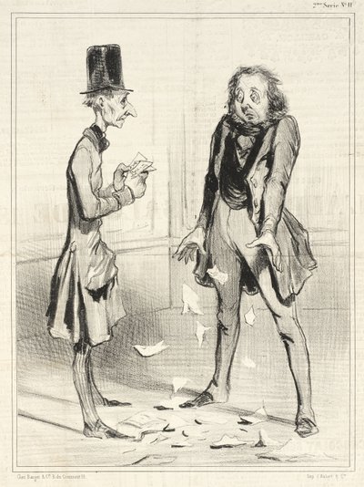 Again My Creditors Always... by Honoré Daumier
