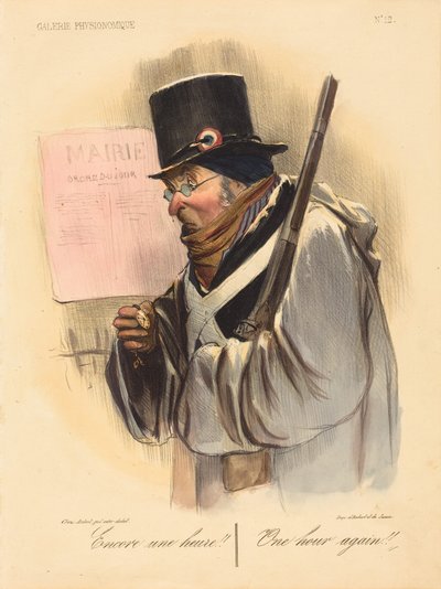One More Hour!! by Honoré Daumier