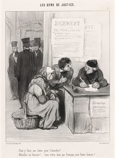 Should I Write a Letter to Soften Him? by Honoré Daumier