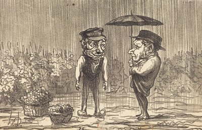 One Must Not Complain About These Times... by Honoré Daumier