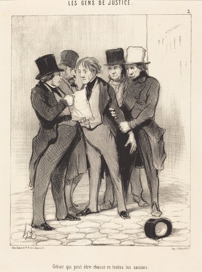 Game That Can Be Hunted in All Seasons by Honoré Daumier
