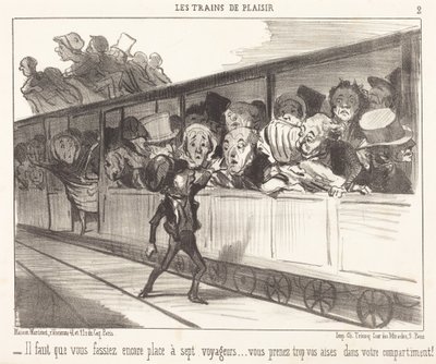 You Must Still Make Room... by Honoré Daumier