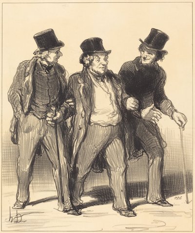 It seems to me that I see... a... dog... without a muzzle!... by Honoré Daumier