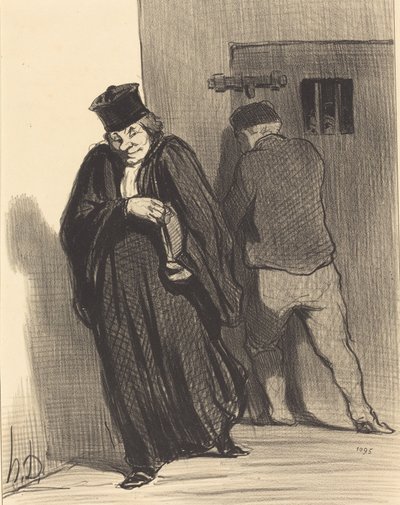 It Seems... That My Fellow is a Great Scoundrel... by Honoré Daumier