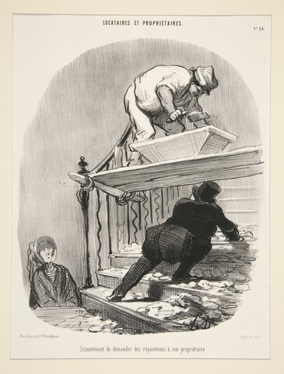 Inconvenience of Asking the Landlord to Repair the House, Plate 24 from the series 