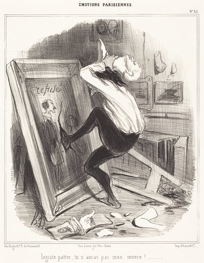Ungrateful Homeland, You Will Not Have My Work! by Honoré Daumier