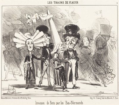 Invasion of Paris by the Bas-Normans by Honoré Daumier