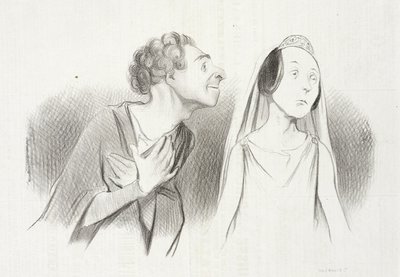 I leave more in love than ever by Honoré Daumier