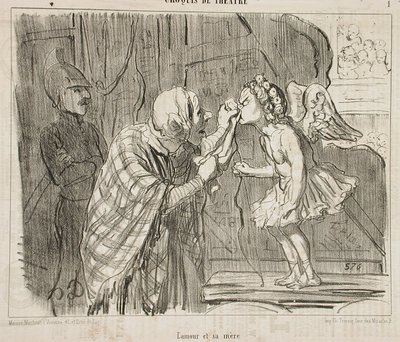 Love and His Mother by Honoré Daumier