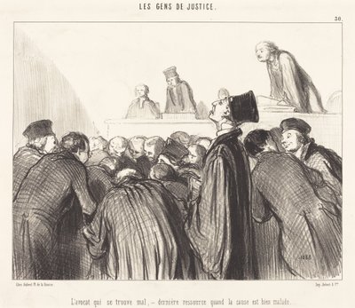 The Lawyer Who Faints by Honoré Daumier