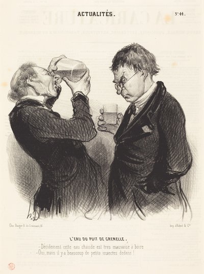 The Water of the Grenelle Well by Honoré Daumier