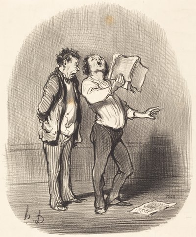 The Inconvenience of Having a Music-Loving Friend by Honoré Daumier